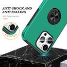 For iPhone 16 Magnetic Ring Holder Phone Case(Dark Green) - 3