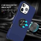 For iPhone 16 Plus Magnetic Ring Holder Phone Case(Navy Blue) - 3