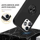 For iPhone 16 Plus Magnetic Ring Holder Phone Case(Black) - 3