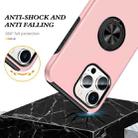 For iPhone 16 Plus Magnetic Ring Holder Phone Case(Rose Gold) - 3