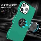 For iPhone 16 Plus Magnetic Ring Holder Phone Case(Dark Green) - 2