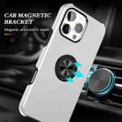 For iPhone 16 Plus Magnetic Ring Holder Phone Case(Silver) - 2