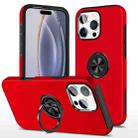 For iPhone 16 Pro Magnetic Ring Holder Phone Case(Red) - 1