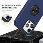 For iPhone 16 Pro Max Magnetic Ring Holder Phone Case(Navy Blue) - 3