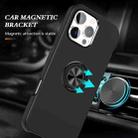 For iPhone 16 Pro Max Magnetic Ring Holder Phone Case(Black) - 2