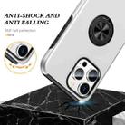 For iPhone 15 Magnetic Ring Holder Phone Case(Silver) - 3