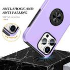 For iPhone 15 Plus Magnetic Ring Holder Phone Case(Purple) - 3