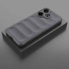 For Xiaomi Redmi 13 4G Global Magic Shield TPU + Flannel Phone Case(Dark Grey) - 2