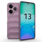 For Xiaomi Redmi 13 4G Global Magic Shield TPU + Flannel Phone Case(Purple) - 1