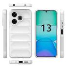 For Xiaomi Redmi 13 4G Global Magic Shield TPU + Flannel Phone Case(White) - 3
