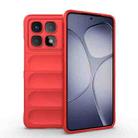 For Redmi K70 Ultra Global Magic Shield TPU + Flannel Phone Case(Red) - 1