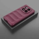 For Redmi Note 14 Pro 5G Magic Shield TPU + Flannel Phone Case(Wine Red) - 2