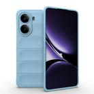 For Redmi Turbo 4 Magic Shield TPU + Flannel Phone Case(Light Blue) - 1