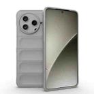 For Redmi K80 5G / Xiaomi Poco F7 Pro Magic Shield TPU + Flannel Phone Case(Grey) - 1