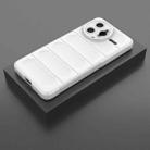For Redmi K80 Pro 5G Magic Shield TPU + Flannel Phone Case(White) - 2