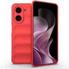 For Redmi A5 4G 171.7mm / Xiaomi Poco C71 Magic Shield TPU + Flannel Phone Case(Red) - 1