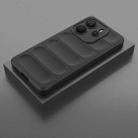 For Redmi Note 14 4G 164.84mm EU Magic Shield TPU + Flannel Phone Case(Black) - 2