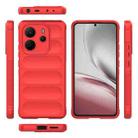 For Redmi Note 14 4G 164.84mm EU Magic Shield TPU + Flannel Phone Case(Red) - 3