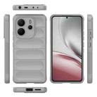 For Redmi Note 14 4G 164.84mm EU Magic Shield TPU + Flannel Phone Case(Grey) - 3