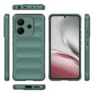 For Redmi Note 14 4G 164.84mm EU Magic Shield TPU + Flannel Phone Case(Dark Green) - 3