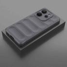 For Redmi Note 14 4G 164.84mm EU Magic Shield TPU + Flannel Phone Case(Dark Grey) - 2