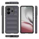 For Redmi Note 14 4G 164.84mm EU Magic Shield TPU + Flannel Phone Case(Dark Grey) - 3