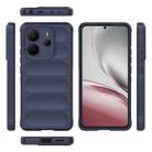 For Redmi Note 14 4G 164.84mm EU Magic Shield TPU + Flannel Phone Case(Dark Blue) - 3
