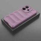 For Redmi Note 14 4G 164.84mm EU Magic Shield TPU + Flannel Phone Case(Purple) - 2