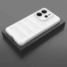 For Redmi Note 14 4G 164.84mm EU Magic Shield TPU + Flannel Phone Case(White) - 2