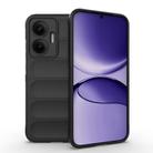 For Redmi Turbo 4 Pro 5G Magic Shield TPU + Flannel Phone Case(Black) - 1
