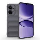 For Redmi Turbo 4 Pro 5G Magic Shield TPU + Flannel Phone Case(Dark Grey) - 1