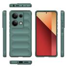 For Redmi Note 14S 4G Global Magic Shield TPU + Flannel Phone Case(Dark Green) - 3