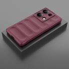 For Redmi Note 14S 4G Global Magic Shield TPU + Flannel Phone Case(Wine Red) - 2