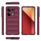 For Redmi Note 14S 4G Global Magic Shield TPU + Flannel Phone Case(Wine Red) - 3