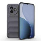 For Redmi K80 Ultra 5G Magic Shield TPU + Flannel Phone Case(Dark Grey) - 1