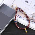 Mobile Phone Anti-lost Auspicious Bead Chain Short Lanyard(Brown) - 1