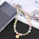 Mobile Phone Anti-lost Auspicious Bead Chain Short Lanyard(Colored Butterfly) - 1