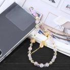 Mobile Phone Anti-lost Auspicious Bead Chain Short Lanyard(Purple Auspicious Star) - 1