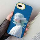 For iPhone 7 Plus / 8 Plus Blindfold Girl PC Hybrid TPU Phone Case(Royal Blue) - 1