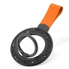 Glitter Magnetic Ring Buckle Holder(Black + Orange) - 1