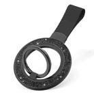 Glitter Magnetic Ring Buckle Holder(Black) - 1