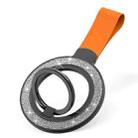 Glitter Magnetic Ring Buckle Holder(Black Silver + Orange) - 1