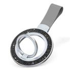 Glitter Magnetic Ring Buckle Holder(Pink Silver Black + Grey) - 1