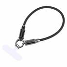 USB-C / Type-C to Type-C Data Cable Phone Anti-lost Short Lanyard, Length: 30cm(Black Braid) - 1