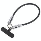 USB-C / Type-C to Type-C Data Cable Phone Anti-lost Short Lanyard, Length: 30cm(Black Silicone) - 1
