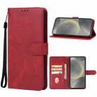 For Samsung Galaxy S24 FE 5G Leather Phone Case(Red) - 1