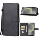 For Samsung Galaxy S24 FE 5G Leather Phone Case(Black) - 1