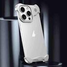 For iPhone 12 Aromatherapy Alloy Frameless Phone Case(Silver) - 2