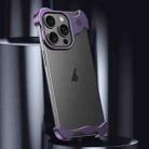 For iPhone 12 Aromatherapy Alloy Frameless Phone Case(Purple) - 2