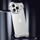For iPhone 12 Pro Aromatherapy Alloy Frameless Phone Case(Silver) - 2